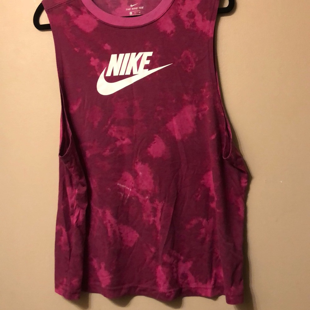 Pink TieDye Nike Tank Top